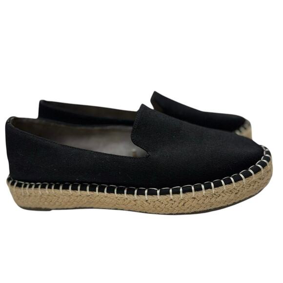 NWOT Joie Cara Espadrille Slip On Shoes in Black Canvas 8M - Picture 3 of 13